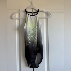 GK Elite Simone Biles high-neck leotard.  Size: AS
